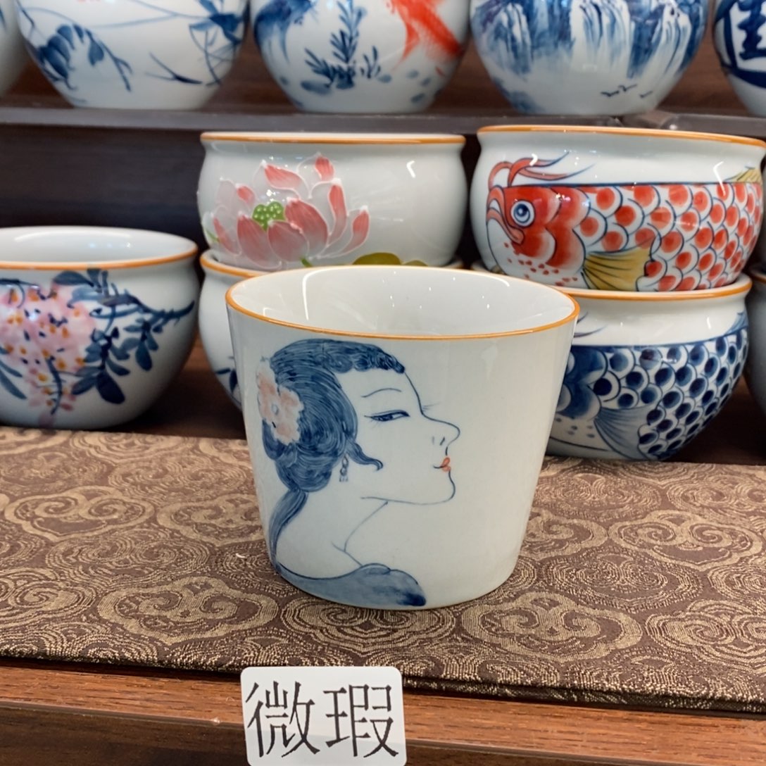 釉下彩手工绘制手工绘制