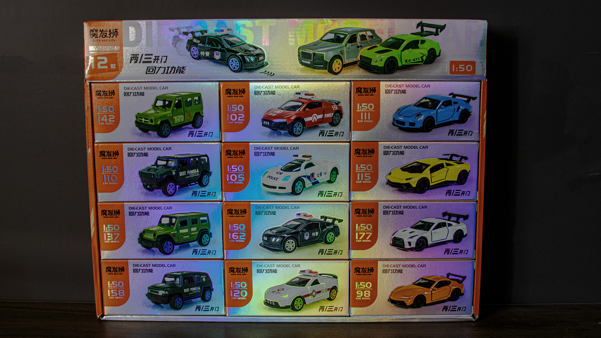 合金小车回力玩具汽车模型