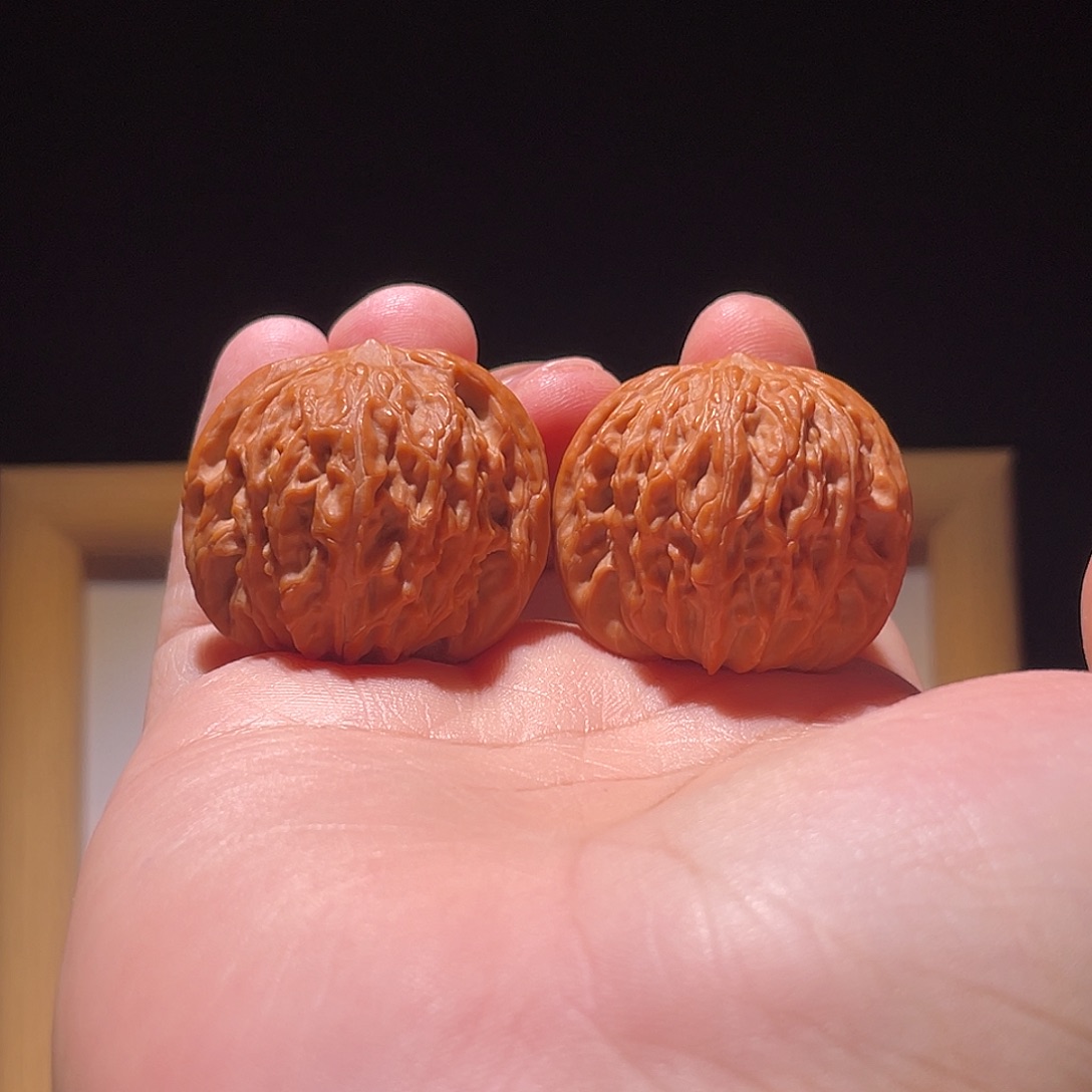 M***a文玩核桃把件35全品磨盘