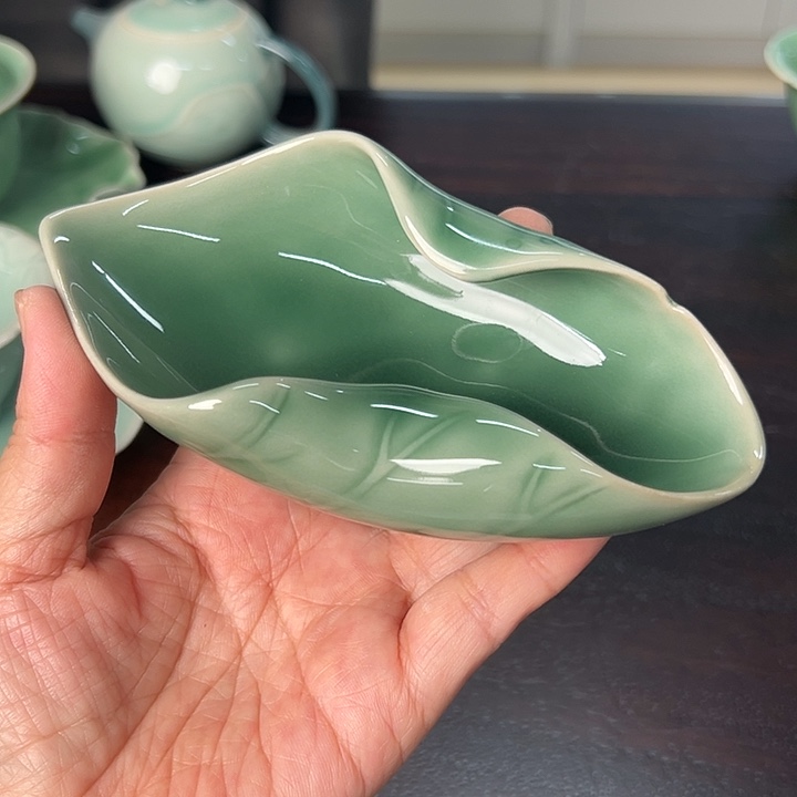 龙泉云间青瓷小米茶器