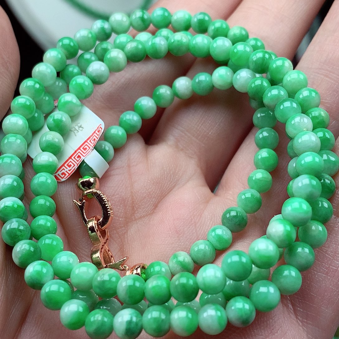 翡翠未镶嵌毛衣链翡翠