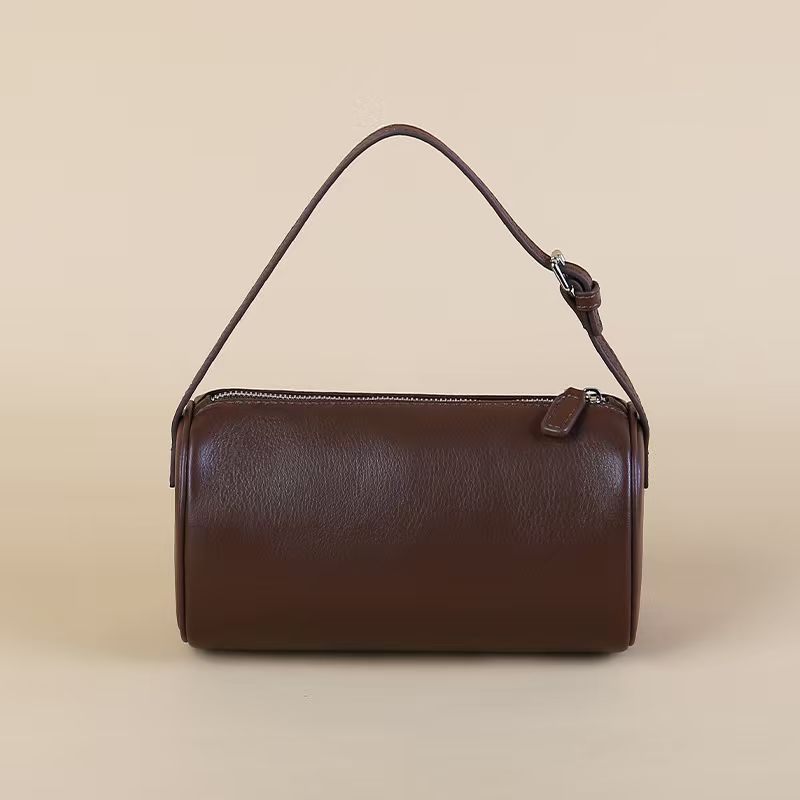 【星星老师专属】纯色圆筒款复古风耐磨水洗斜挎包肩包单肩NG1009