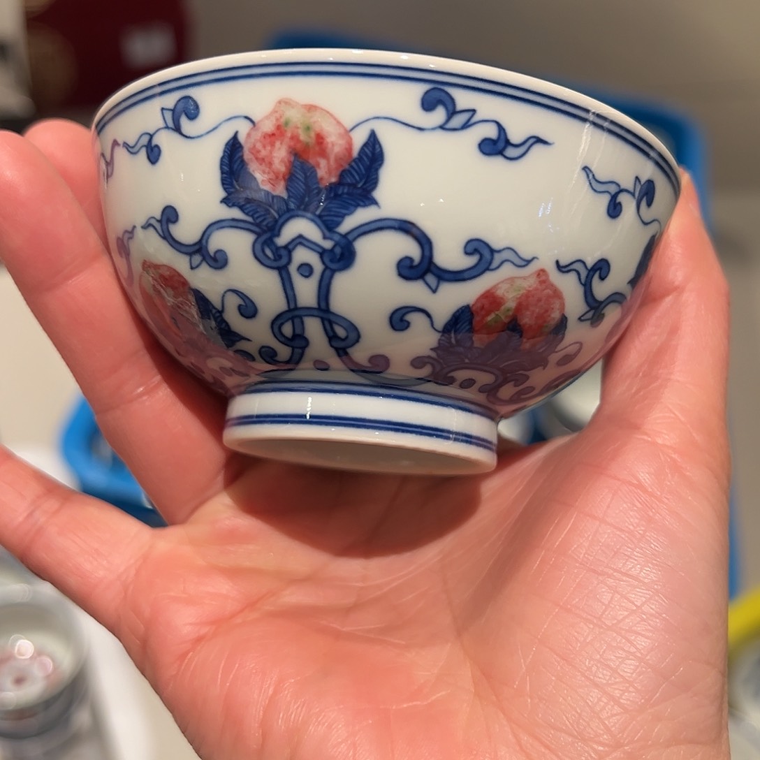 微瑕臻玉古坊原矿青花釉里红