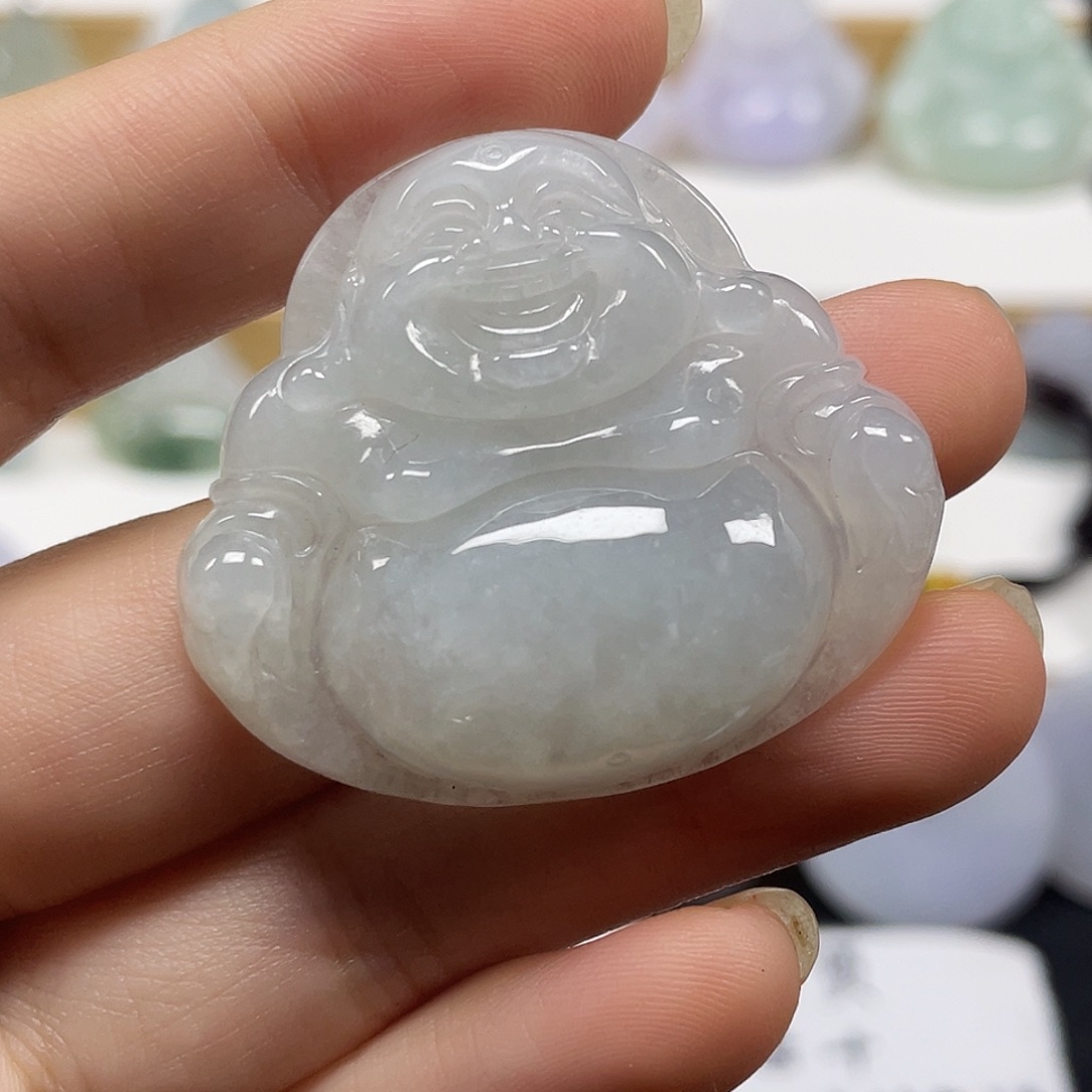 颈饰未镶嵌翡翠天然翡翠佛公吊坠一件31号