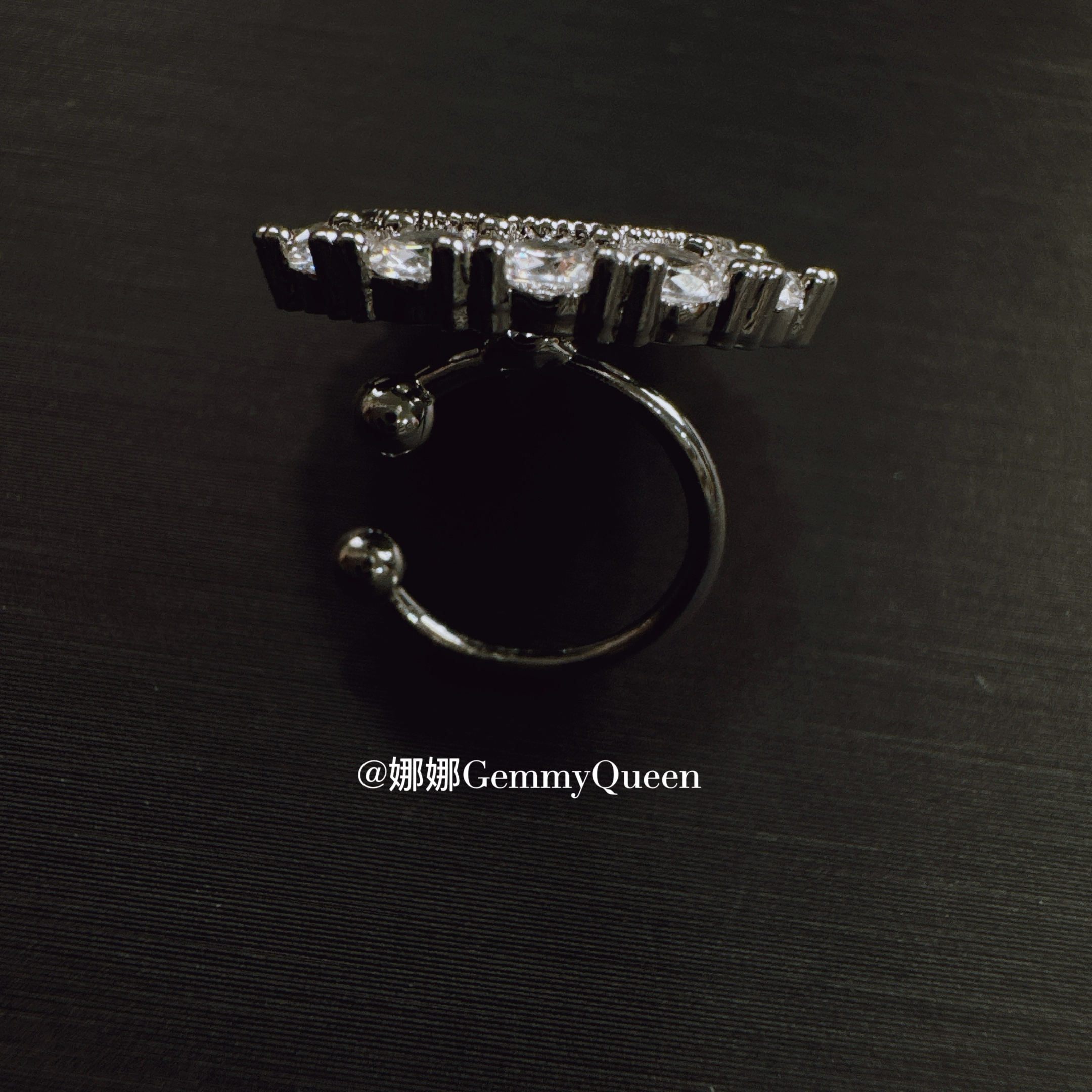 铜合金合成锆石耳饰 娜娜GemmyQueen耳夹GQ04997