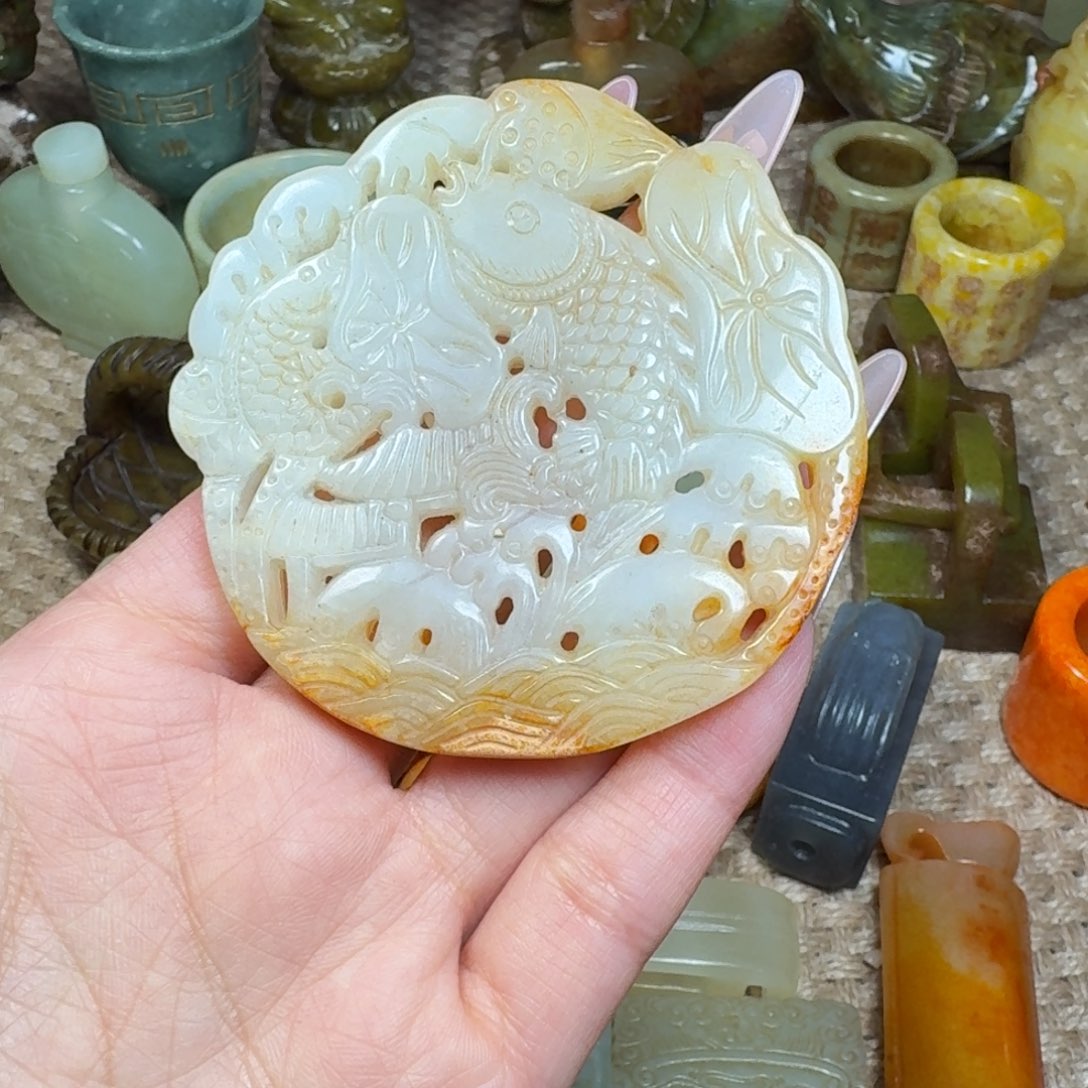 白玉菩提吊坠挂件