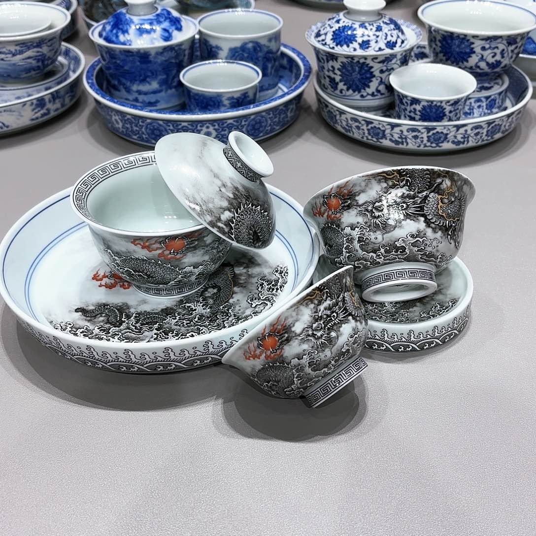 盖碗景德镇高温茶具