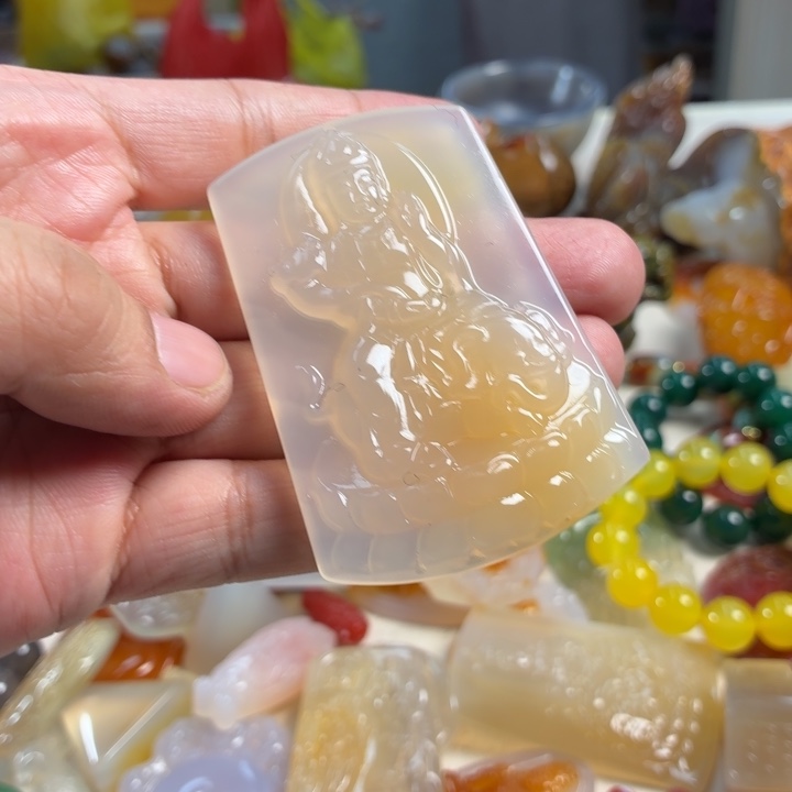玛瑙/玉髓未镶嵌吊坠(不含链)