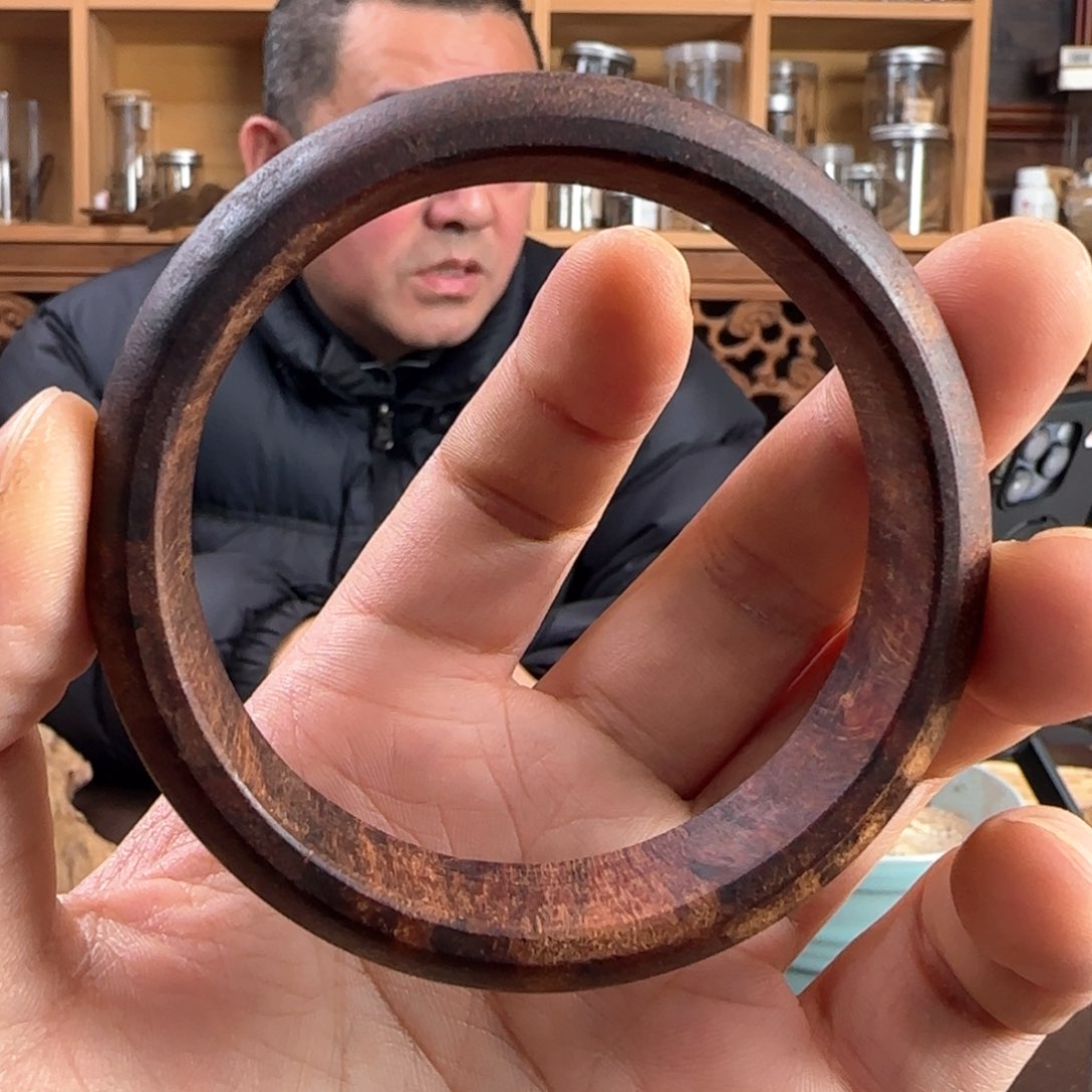 降真香把件降真香手鐲60鐲口