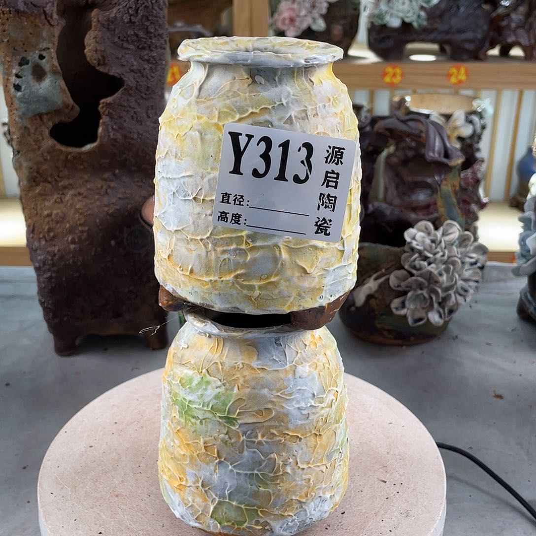 紫砂花盆景德镇陶瓷花盆313