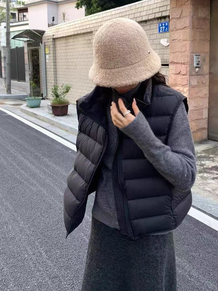 【秋冬新款】MT' 排骨轻薄款羽羽马甲'  加厚保暖白鸭鸭背心坎肩