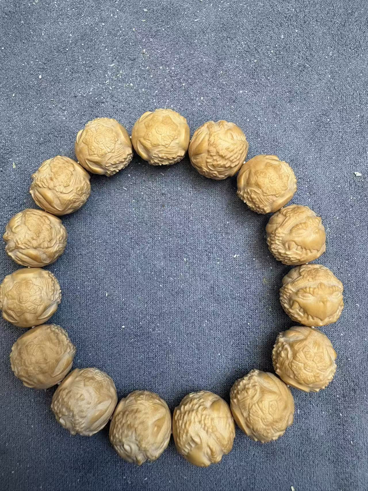 山鬼大鹏鸟15+雕刻款全品毕业级AAA猴头手串