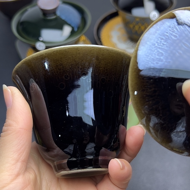 茶盏建窑建盏主人杯微瑕