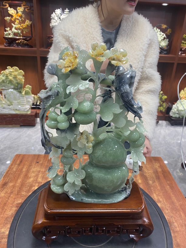 摆件新中式玄关山水摆件办公室摆件