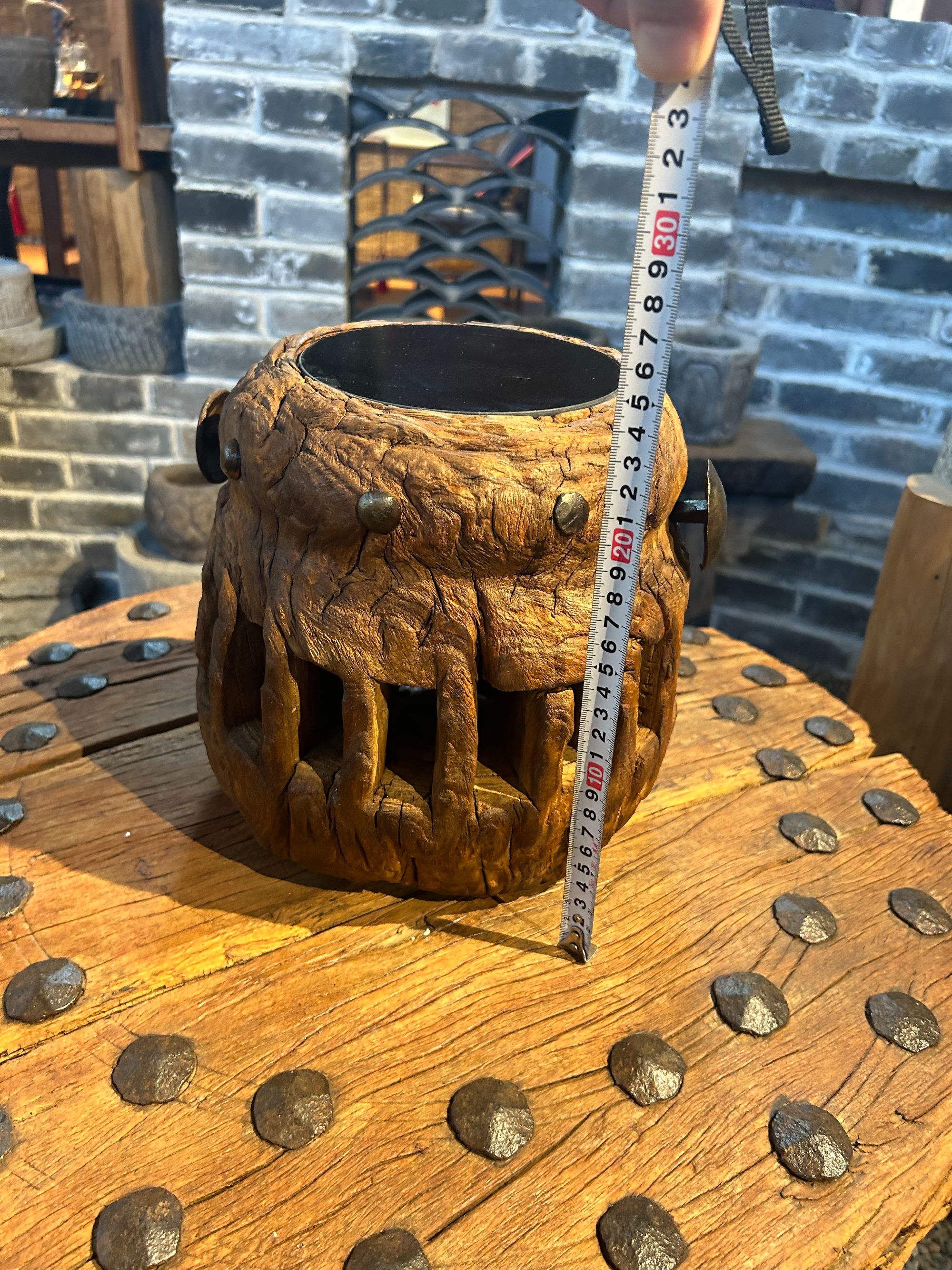 老榆木 茶炉 侘寂风