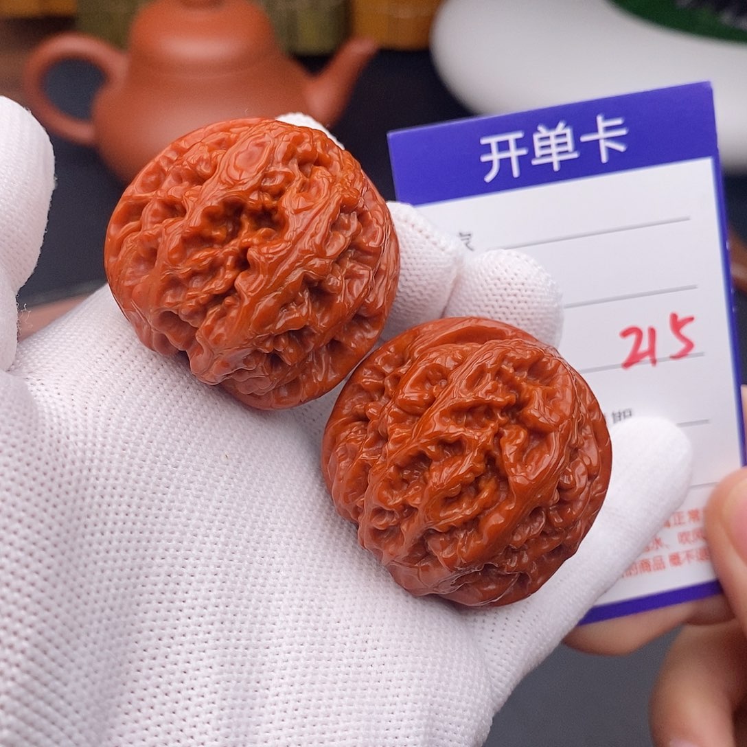 文玩核桃把件40粗筋215