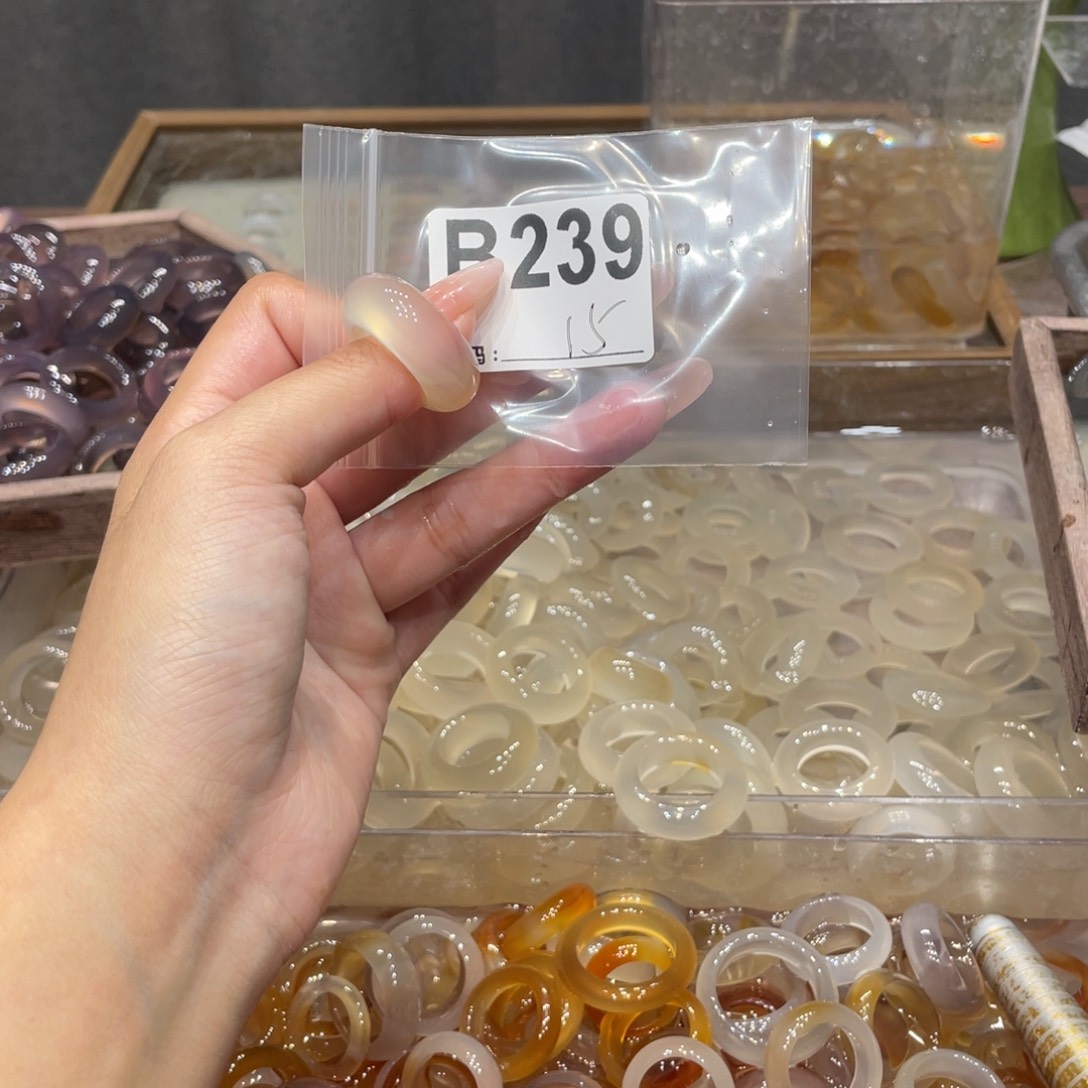 玛瑙/玉髓未镶嵌戒指239