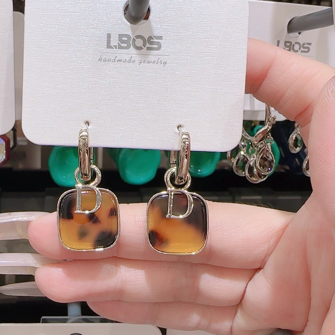 锆石铜合金925银耳环