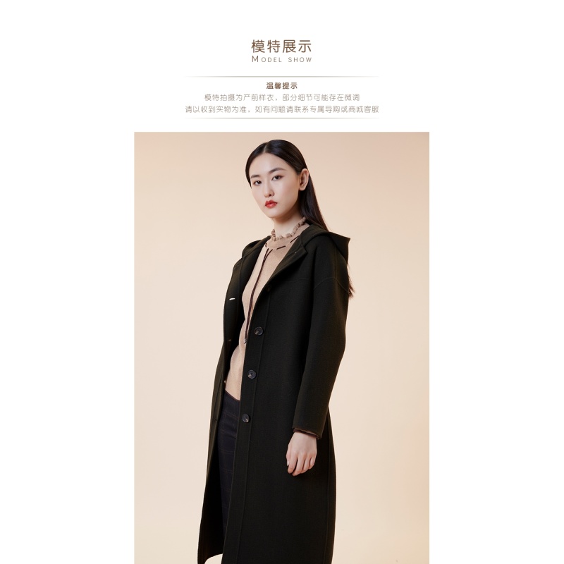 菲姿FEIZI冬款连帽休闲大衣0W726