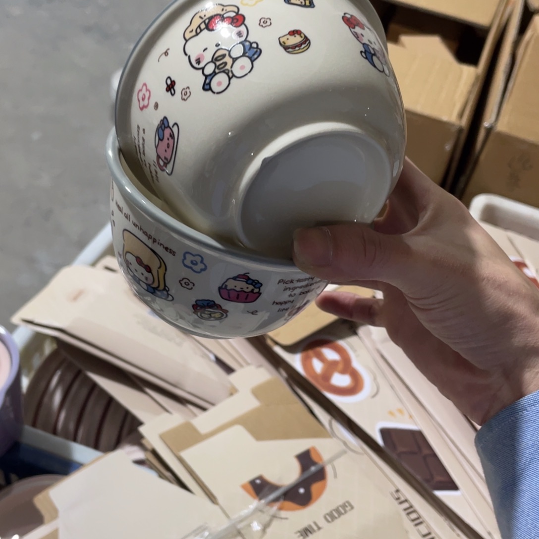 微瑕陶瓷餐具SD53六个装