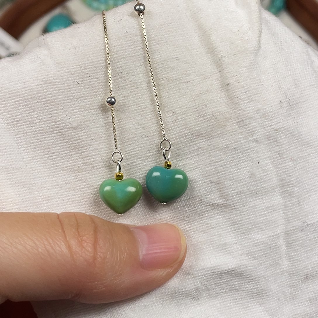 绿松石银S925镶嵌配饰