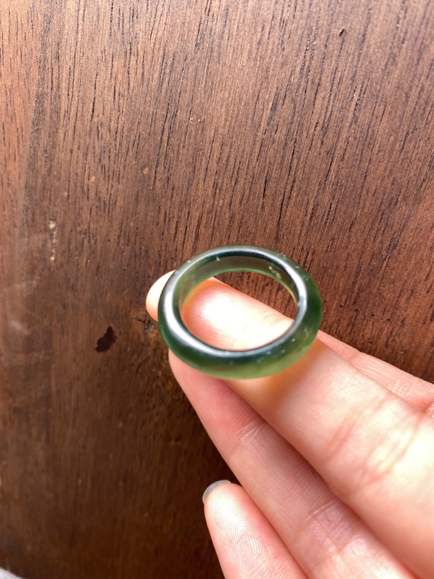 岫玉指环圈住美好圈住幸运圈住财富 时尚百搭