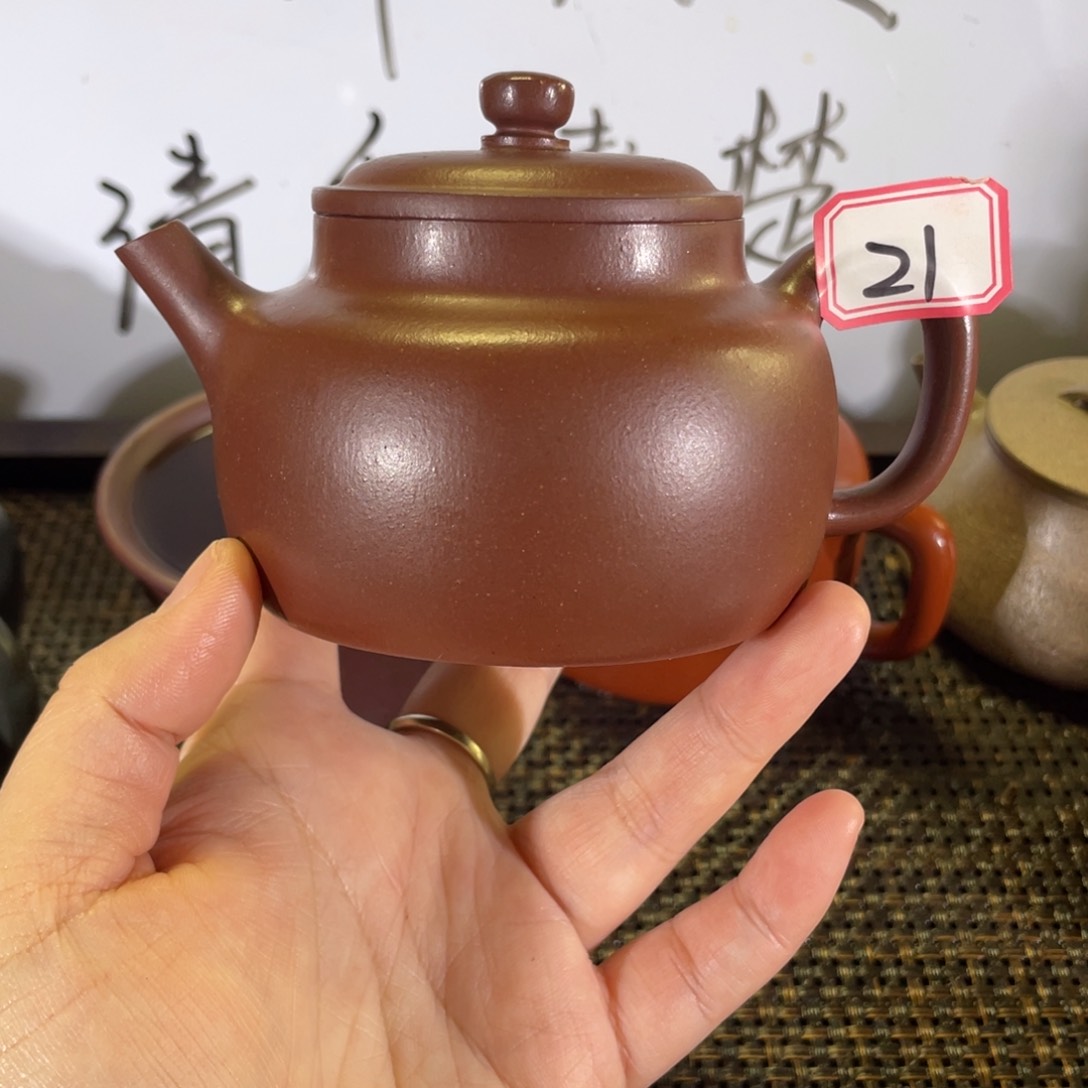 紫砂茶壶明德钟微瑕全手