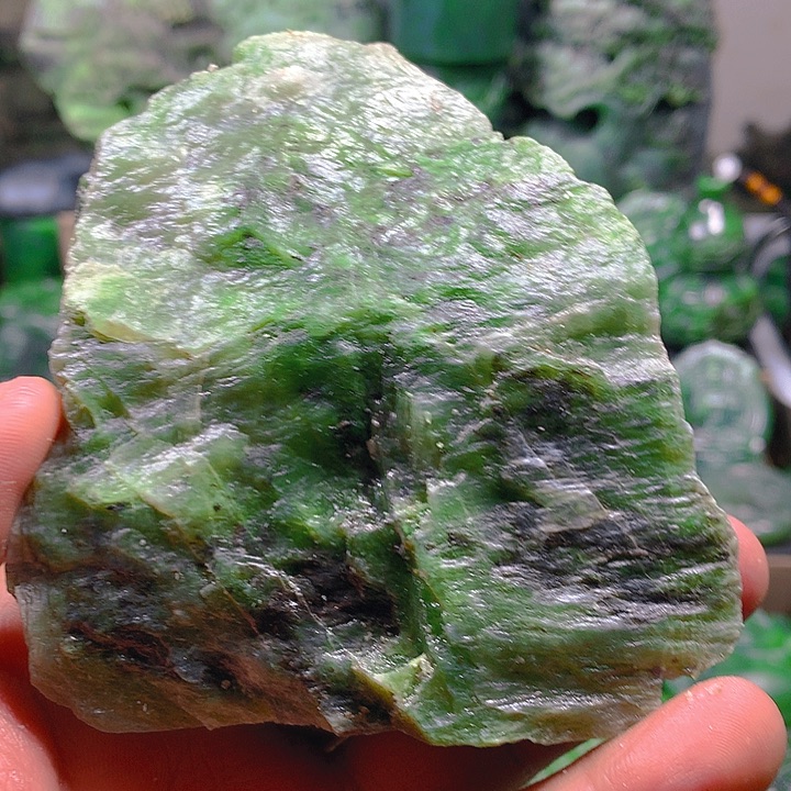 和田玉（碧玉）未镶嵌珠宝半成品