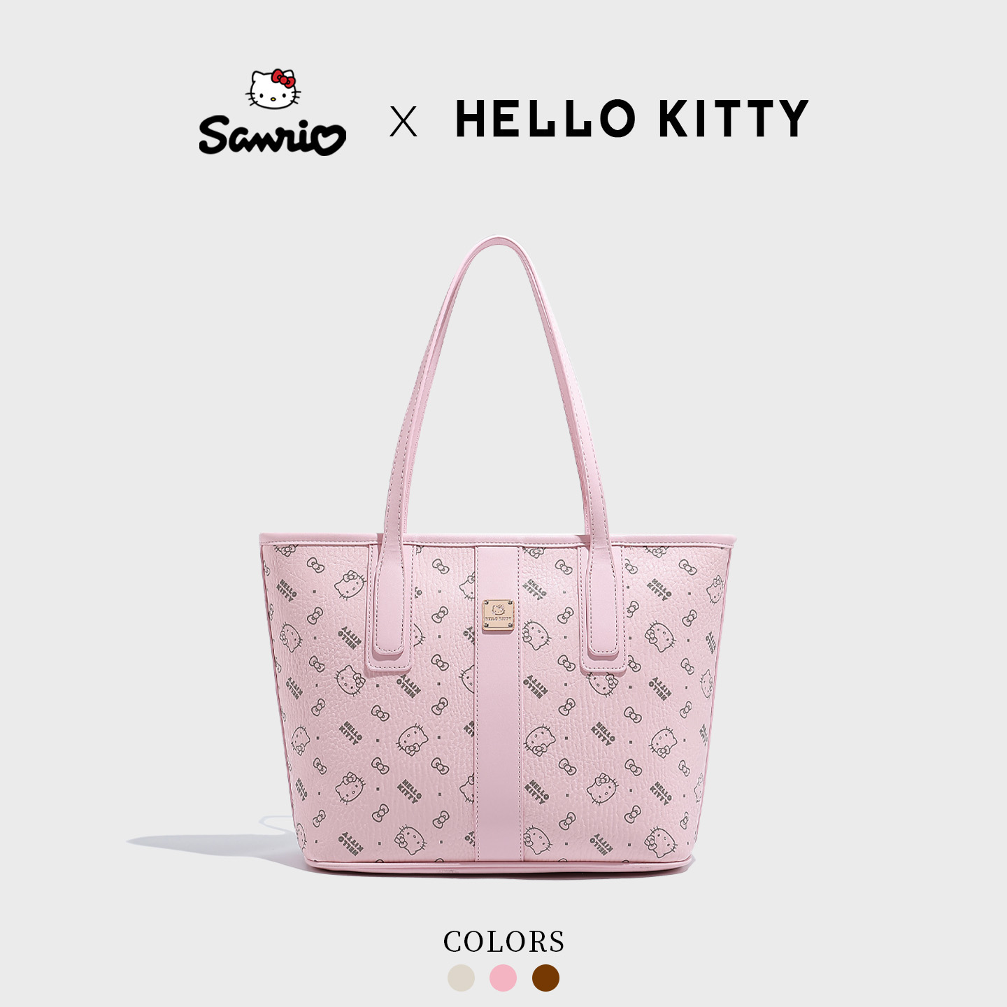 HELLO KITTY/凯蒂猫 三丽鸥少女风小众印花休闲百搭大容量单肩包
