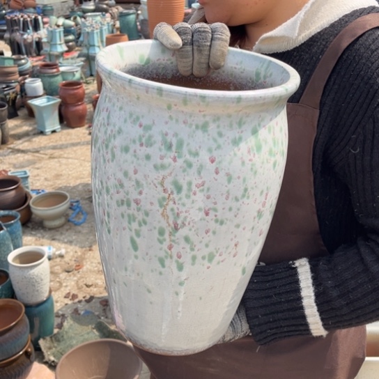 红陶口20高33瑕疵