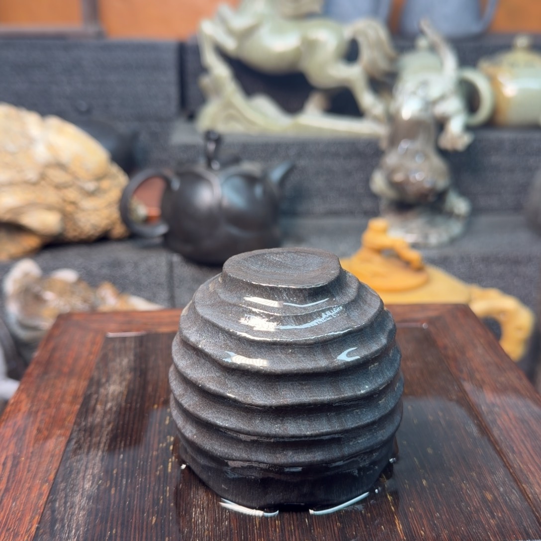 冰碛岩一物一图茶杯