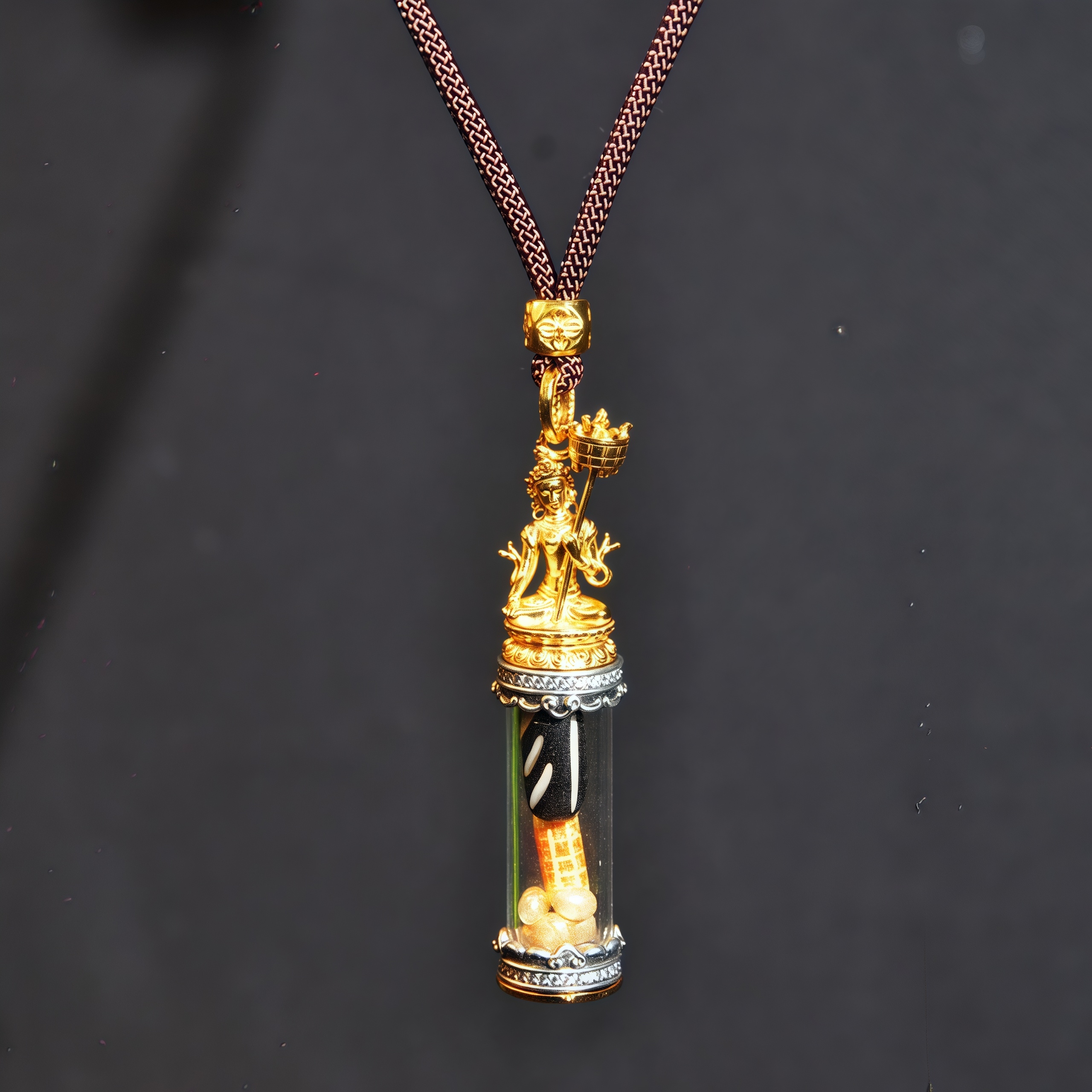 吊坠925银 【龙老板】玄枢无漏 · 大白伞盖守势福管A0700045