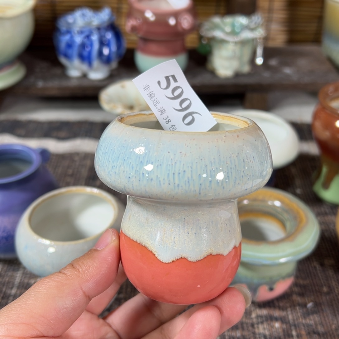 红陶景德镇手工花盆