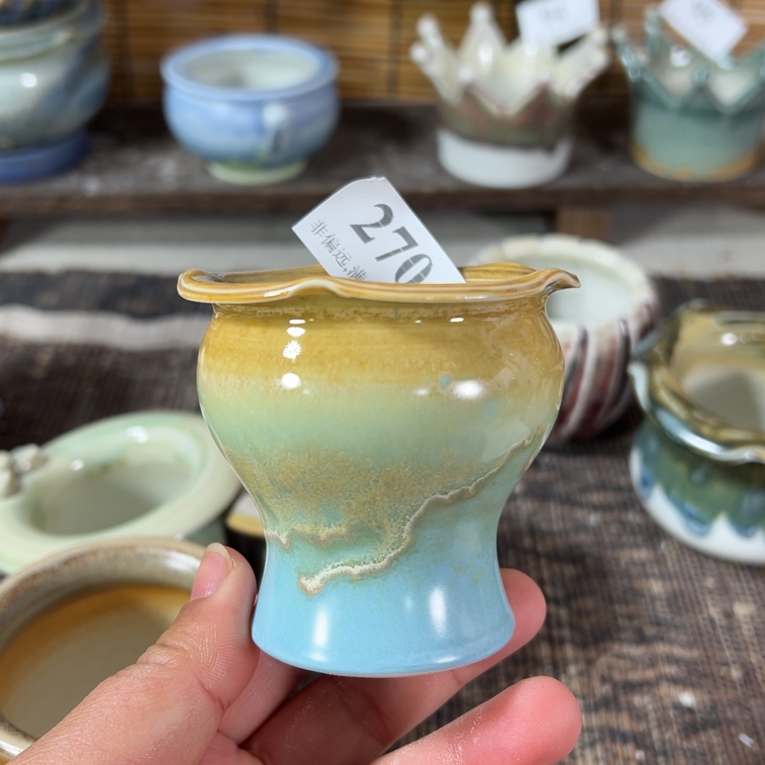 红陶景德镇手工花盆