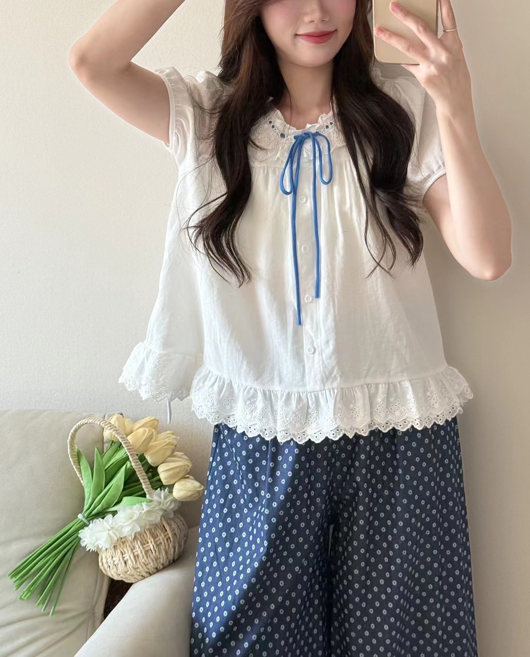 可可【韩代样衣合集】2025夏季新款精致韩系百搭上衣小衫 气质减龄