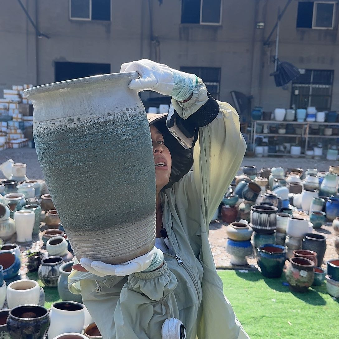 紫砂花盆王嫂花盆0704-111高33口20