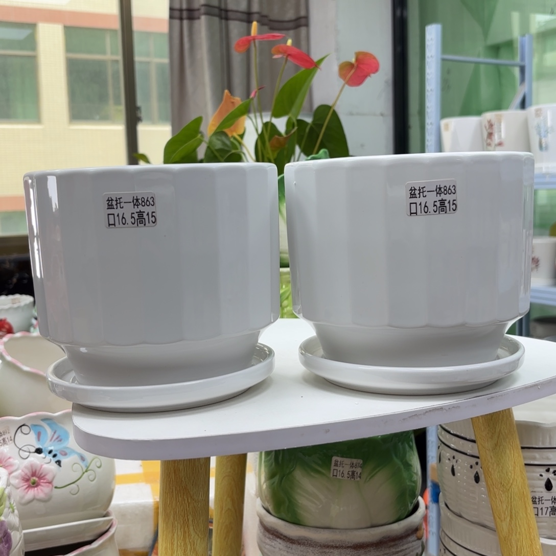 @夏西陶瓷花盆@@5863