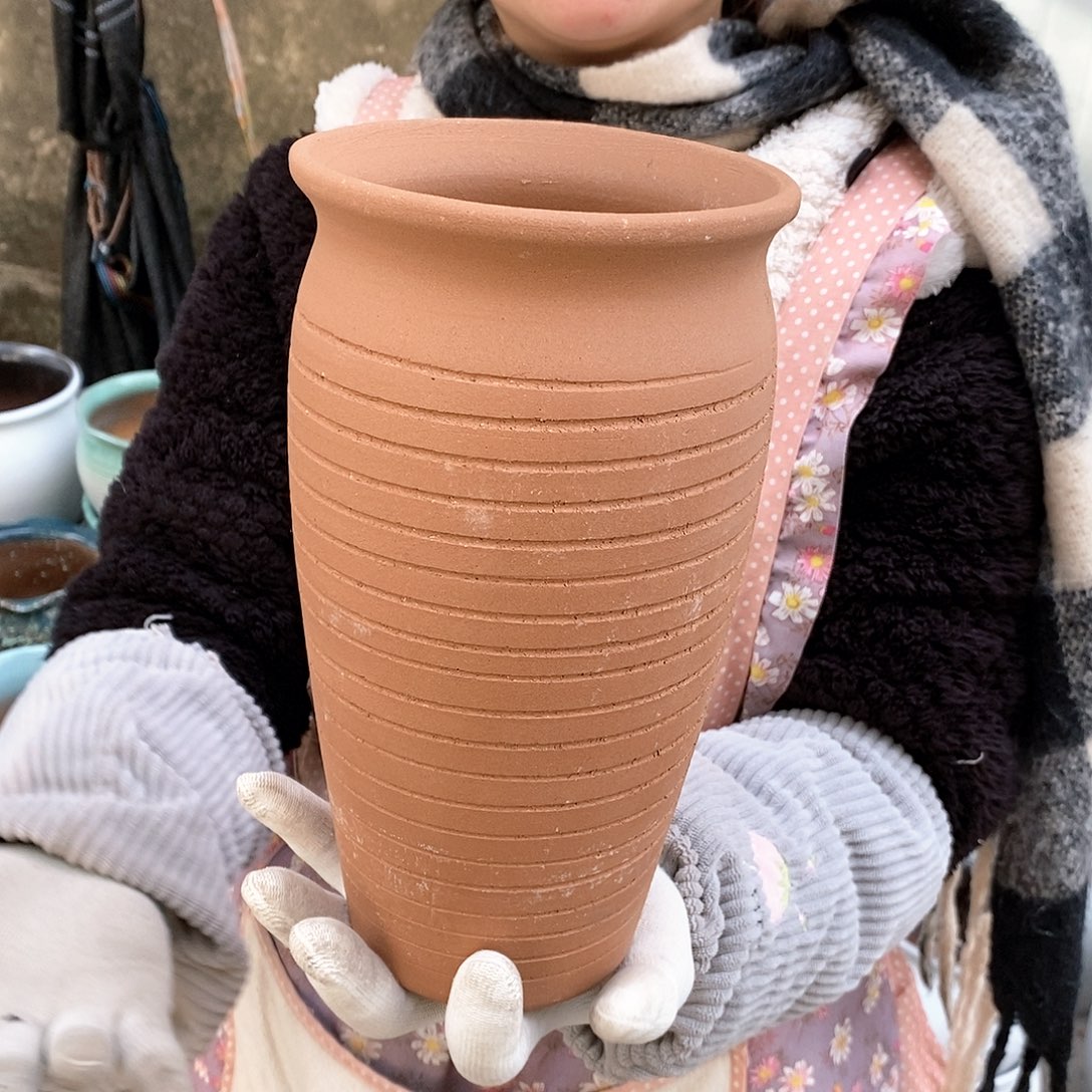 紫砂花盆瑕疵口14高25