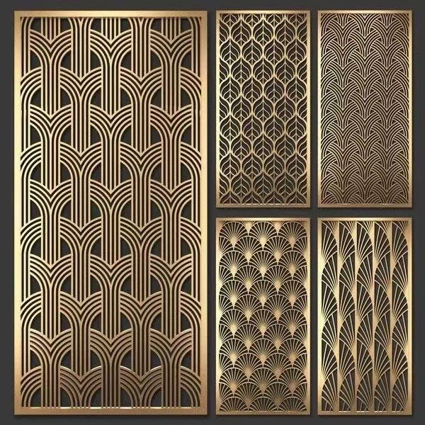 定制1-15mm1公分厚铝板镂空雕花图案花格窗花屏风隔断幕墙装饰