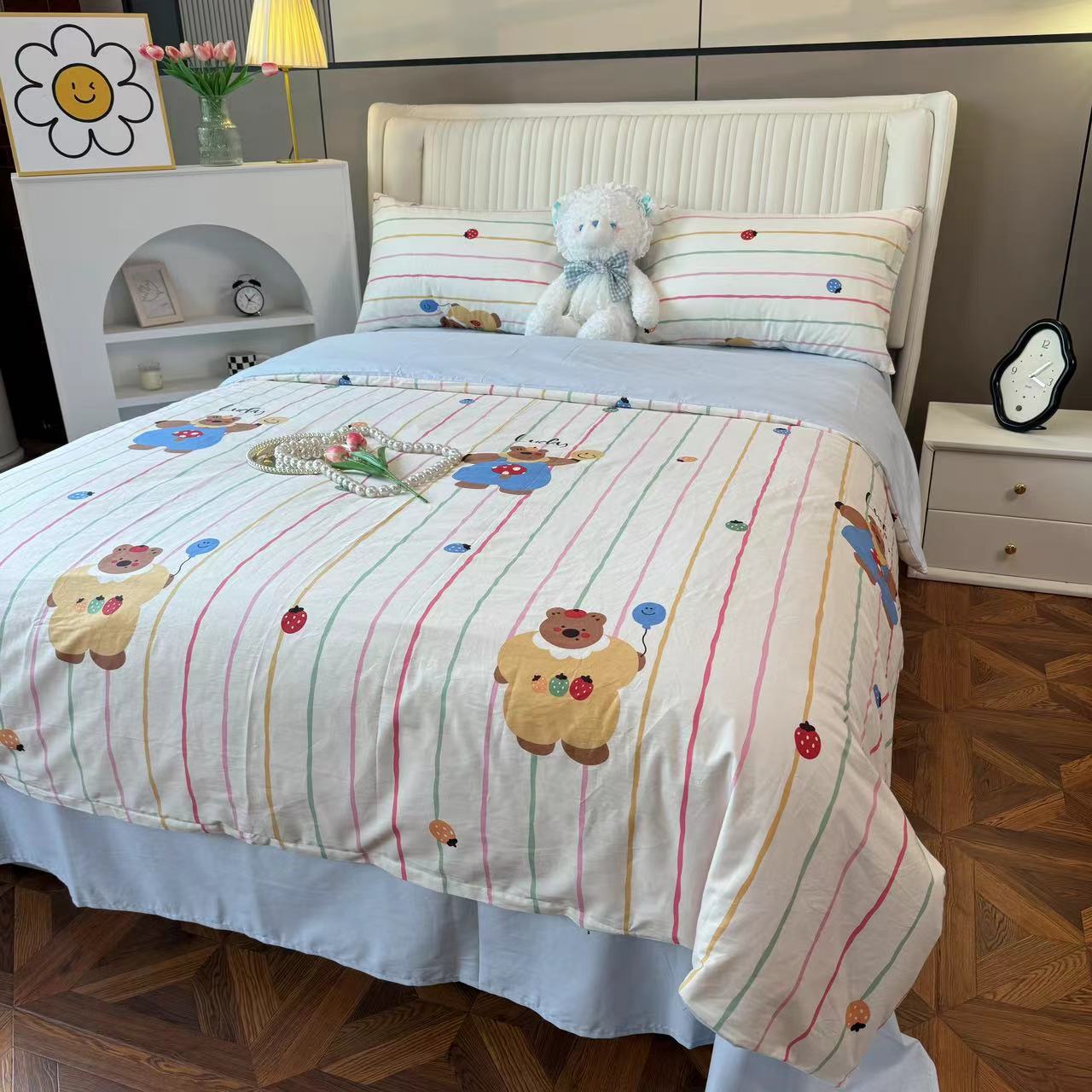 【四季款】全棉四件套纯棉100%棉小碎花清新家纺被套床上用品