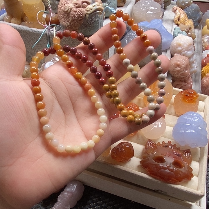 未镶嵌毛衣链玛瑙/玉髓