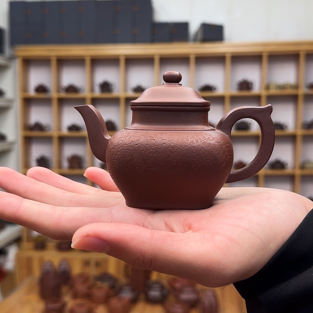 紫砂茶壶四方宫灯160cc