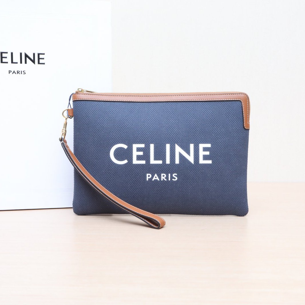 全新未使用 Celine/思琳 积分-188/汤/P205438108/logo手拿包