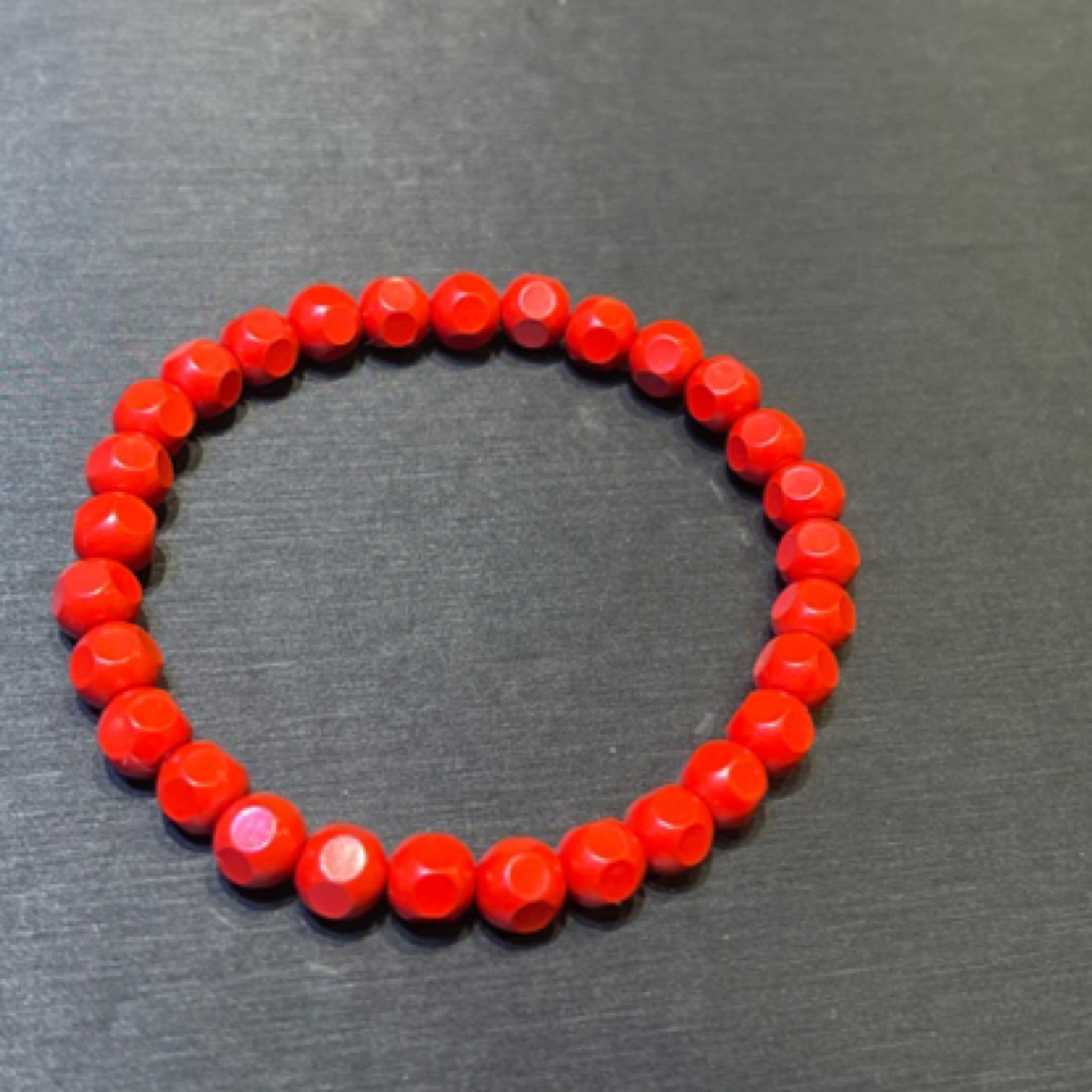 含辰砂工艺品赤丹小方糖红砂六边手串