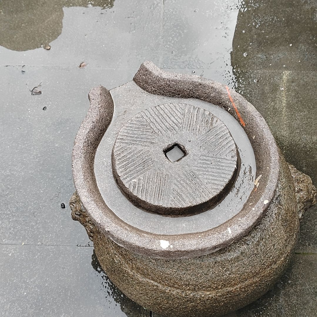 砖雕e*石头小磨底盘不包邮