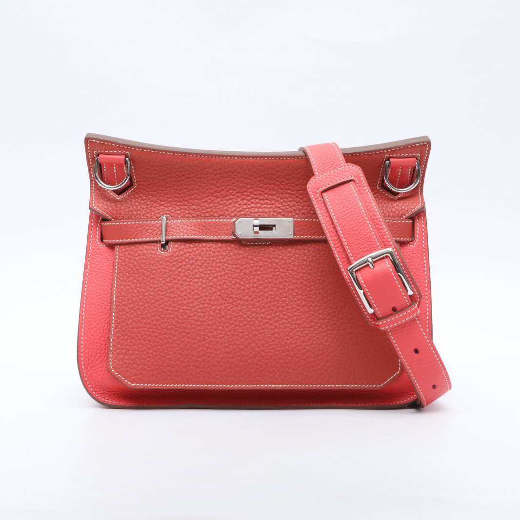 99新 Hermes/爱马仕 吉普赛 斜挎包 28 2R芍药红 T刻 P205741333