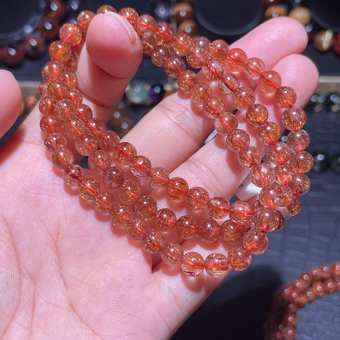 未镶嵌手链水晶铜发多圈