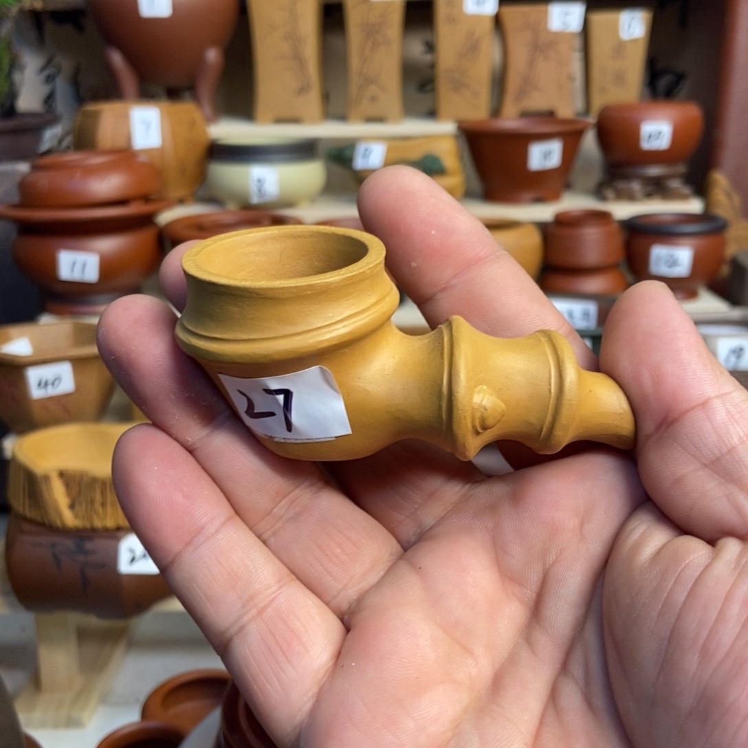 紫砂花盆内口经尺寸3×3