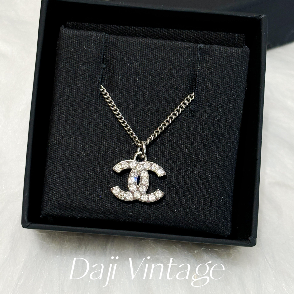 99新 Chanel/香奈儿 大吉中古/sz/Chanel香奈儿双c满钻项链