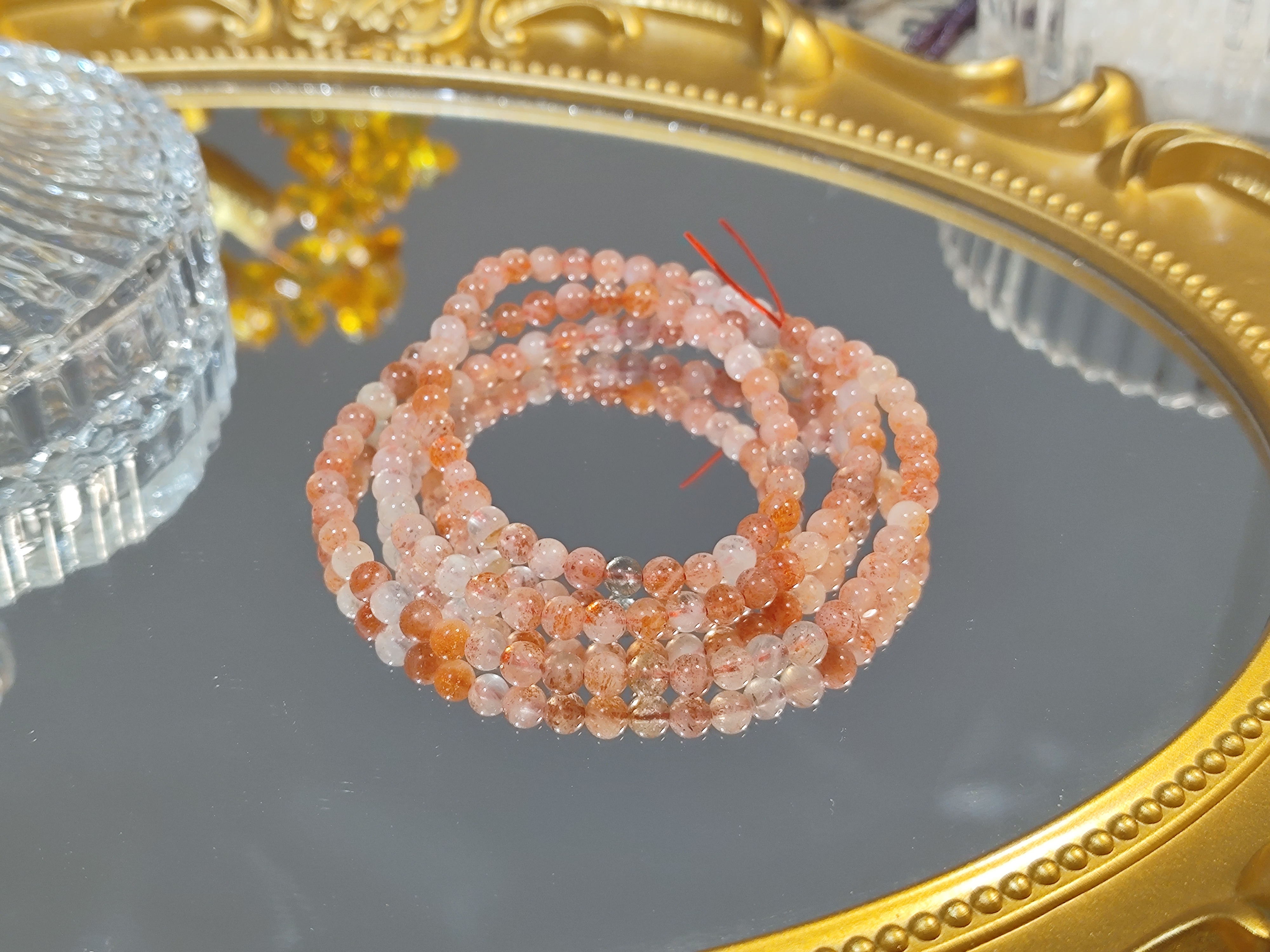 阿鲁沙太阳石 多圈手串（多样性发其一） A26